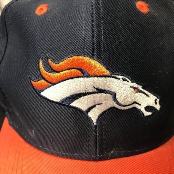 Logo 7 Denver Broncos Blue Orange NFL Football Snapback Hat Cap - Picture 2 of 6
